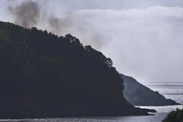 24 May 2020 - 09-50-01 
Sunday morning - and the Kingswear fire is still burning.
---------------------------
Kingswear headland fire